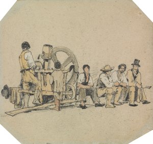 Broyeur mécanique avec figures - Samuel Prout