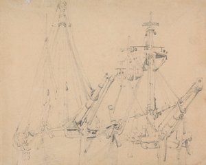 Étude de deux voiliers amarrés