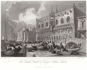 Le Grand Canal et le Palais des Doges - Samuel Prout