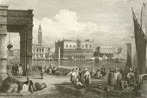Le Grand Canal et le Palais des Doges, Venise - Samuel Prout