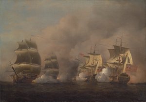 Action au large du Cap de Bonne-Espérance - Samuel Scott