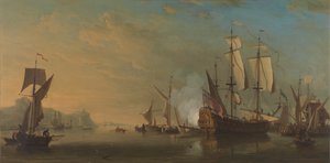 Navires au large de Douvres