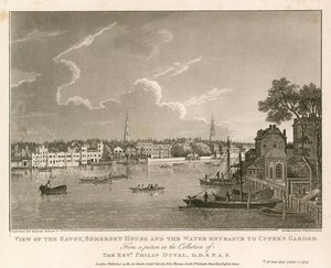 Vue du Savoy, Somerset House, et de l