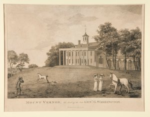 Mount Vernon, la résidence du défunt général Washington - Samuel Seymour