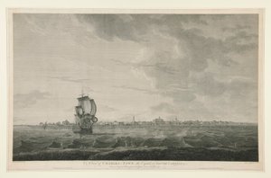 Vue de Charles-town, la capitale de la Caroline du Sud