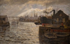 La Tyne avec le pont High Level, 1920