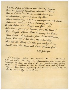 Hymne avant le lever du soleil dans la vallée de Chamouny - Samuel Taylor Coleridge
