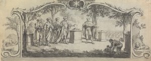 Conception pour une illustration de livre : ? Un sacrifice avant une bataille - Samuel Wale