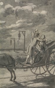 Meurtre dans la voiture (probablement un dessin pour The Tyburn Chronicle) - Samuel Wale