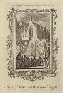 La manière de brûler les martyrs à Smithfield - Samuel Wale