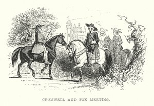 Rencontre de Cromwell et Fox (gravure)