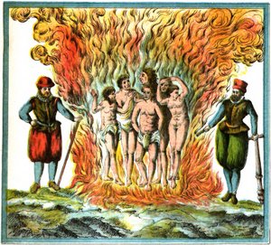 Champlain Indes Occidentales planche LX - Récit des Indiens