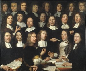 Portrait de groupe des maîtres et des officiers de la monnaie de Dordrecht