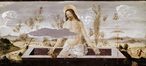 Pietà (détail du retable de Saint Barnaba) - Sandro Botticelli
