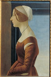 Portrait de Jeune Femme (Simonetta Vespucci ou Clarice (Clarisse) Orsini), vers 1475