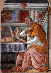 Saint Augustin (fresque) - Sandro Botticelli