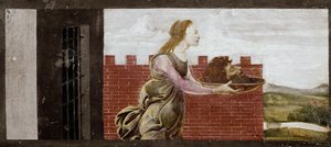 Salomé tenant la tête de Saint Jean-Baptiste (détail) - Sandro Botticelli