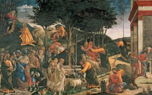 La Jeunesse de Moïse, dans la Chapelle Sixtine - Sandro Botticelli