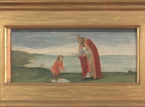 Saint Augustin et le garçon sur la plage
