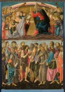 Couronnement de Marie avec des saints