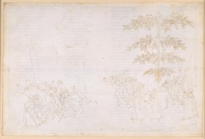 La Divine Comédie, Purgatoire XXIII. Sixième cercle du Purgatoire : la pénitence des gloutons ; rencontre avec Forese Donati - Sandro Botticelli