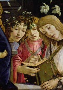 Madone et enfant avec le jeune Saint Jean-Baptiste et des anges (détail)