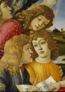 Marie avec enfant et cinq anges