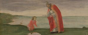 La Vision de Saint Augustin du Retable de Saint Barnabé, c.1488 - Sandro Botticelli