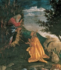 La Jeunesse de Moïse, dans la chapelle Sixtine, 1481 (détail) - Sandro Botticelli