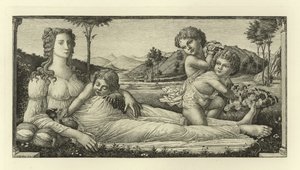 Vénus allongée avec Cupidon - Sandro Botticelli