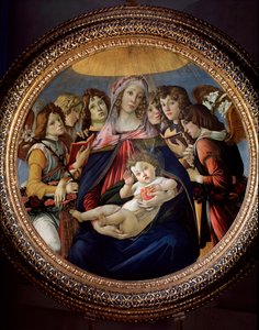 Vierge et Enfant et Six Anges, dite Madonna della Melagrana - Sandro Botticelli