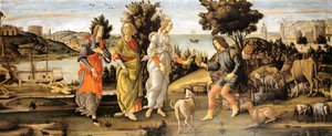 Jugement de Paris - Sandro Botticelli and workshop