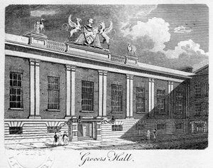 Grocers Hall, City de Londres, 1811 - Sands
