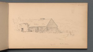Carnet de croquis, page 14 : Chutes de Berlin, 2 septembre 1859 - Sanford Robinson Gifford