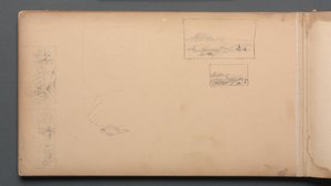 Carnet de croquis, page 37 : Vignettes de paysage du Maine, 1859 - Sanford Robinson Gifford