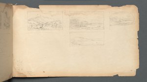 Carnet de croquis, page 40 : Paysage du Maine - Sanford Robinson Gifford