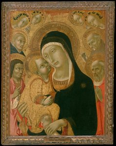 Madone et Enfant avec les saints Jean-Baptiste, Jérôme, Pierre Martyr, vers 1425-avant 1467