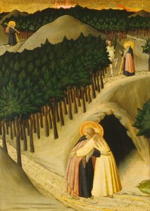 La Rencontre de Saint Antoine et Saint Paul, vers 1430-1435