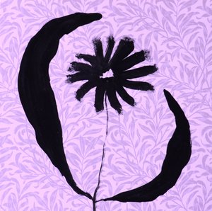 Floraison noire abstraite - Santhosh ch