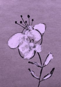 Floraison violette abstraite - Santhosh ch