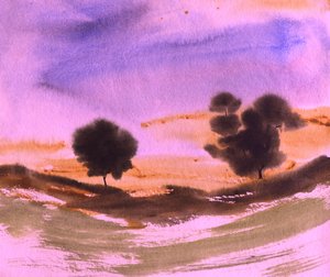 Paysage de coucher de soleil enchanteur - Santhosh ch