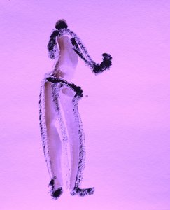 Figurine « Purple Gesture »