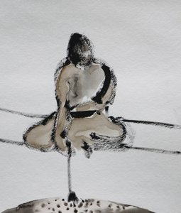 Esquisse de méditation samouraï