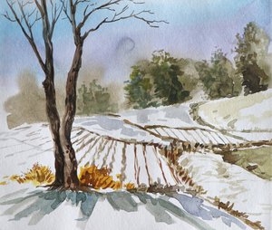Paysage hivernal - Santhosh ch
