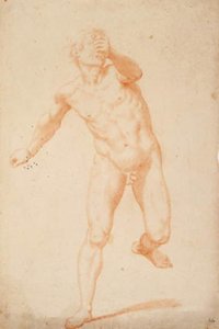 Jeune homme courant regardant par-dessus son épaule gauche - Santi di Tito