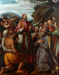 Saint Pape Clément I, entouré de croyants, 1592