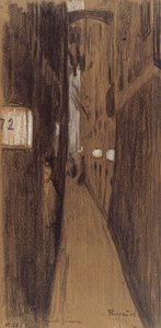 Allée à Gênes - Santiago Rusiñol