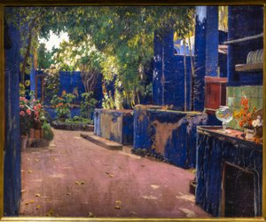 Le patio bleu