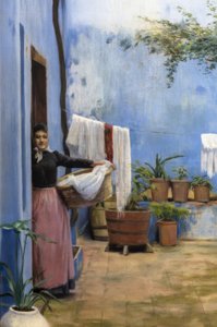 Le patio bleu