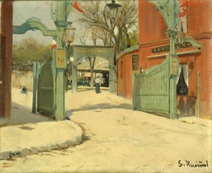 Entrée du parc du Moulin de la Galette